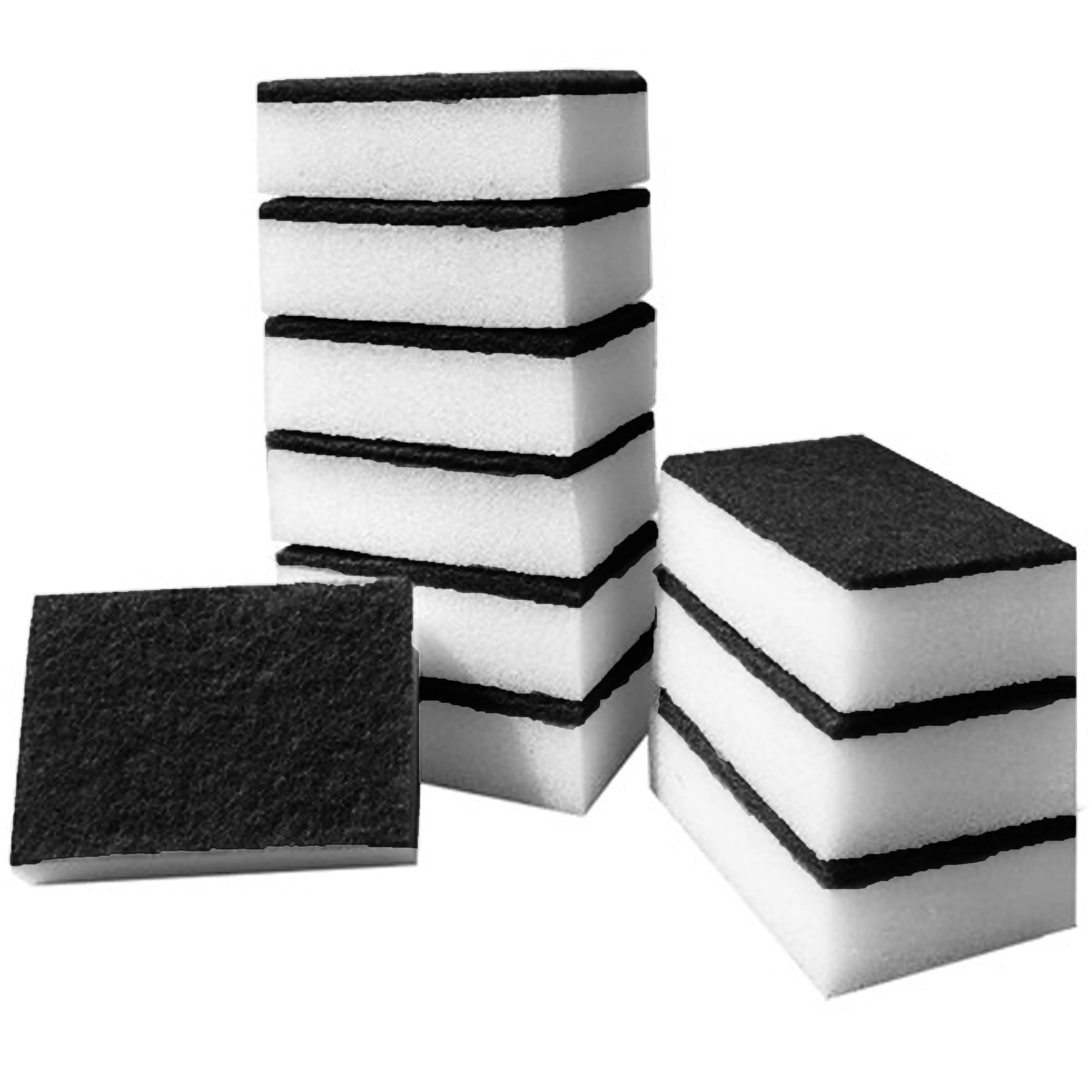 6 X Nano Scouring Sponges White Eraser Pads Scrubber Clean Kitchen Dish Bathroom