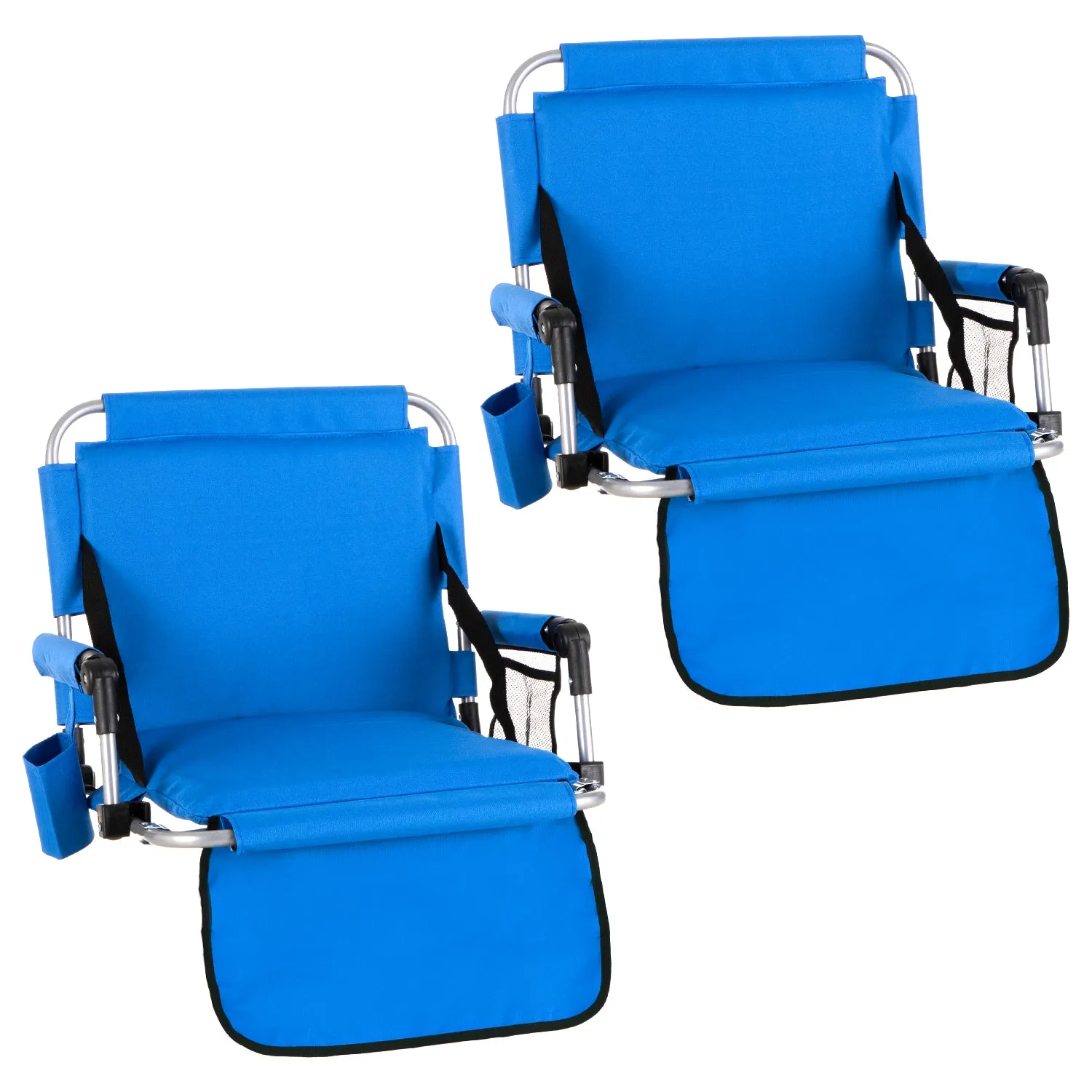 ALPHA CAMP Folding Stadium Seat Chair for blenchers with Arm Rest, Outdoors
