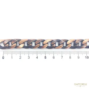 Anodized Brushed Old Color Chain - 2801 Gafforelli Srl