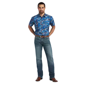 Ariat Men's Venttek Western Fitted Island Print Shirt