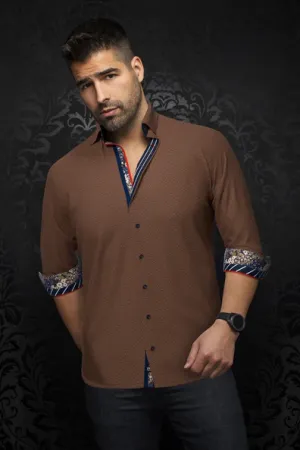 Au Noir 360° Stretch Shirt | SAUTOR, Tabacco