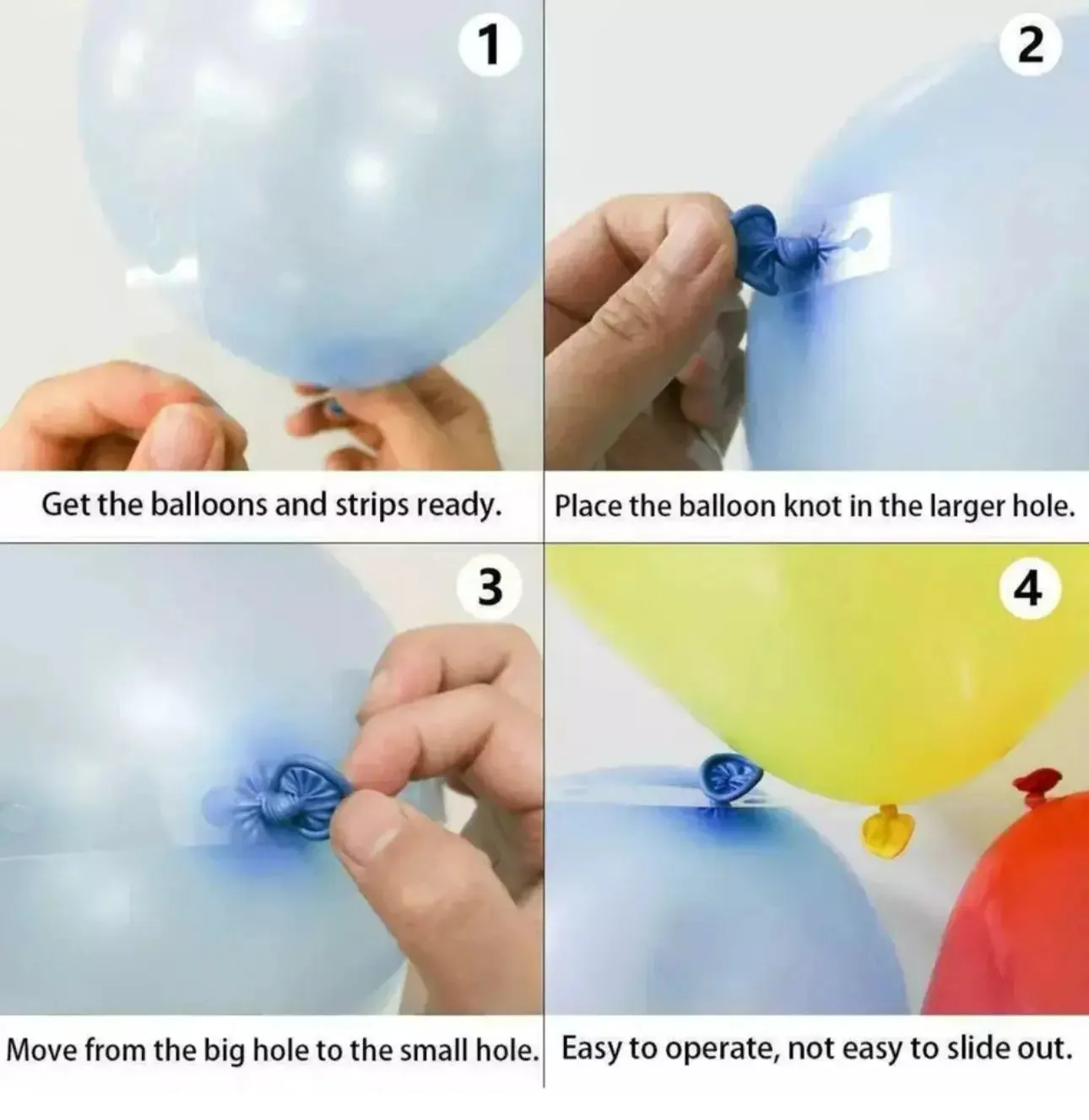 BALLOON CHAIN GARLAND & ARCH DECORATING SINGLE STRIP RIBBON