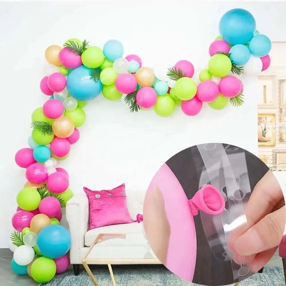 BALLOON CHAIN GARLAND & ARCH DECORATING SINGLE STRIP RIBBON