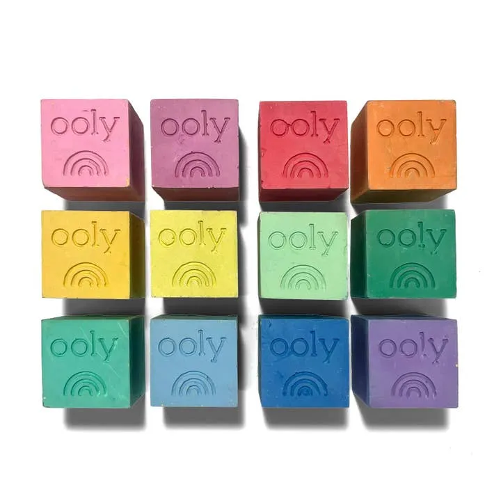 Chalk-O-Rama Block Sidewalk Chalk - Set of 12 by OOLY