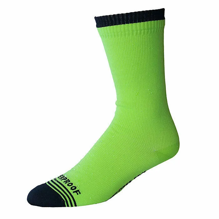 Crosspoint Waterproof Crew Socks in Neon Yellow by Showers Pass