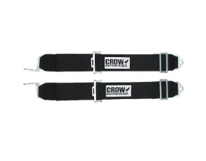 Crow Standard 3" Latch & Link Individual Shoulder Harness - Black