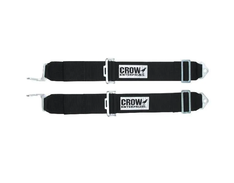 Crow Standard 3" Latch & Link Individual Shoulder Harness - Black
