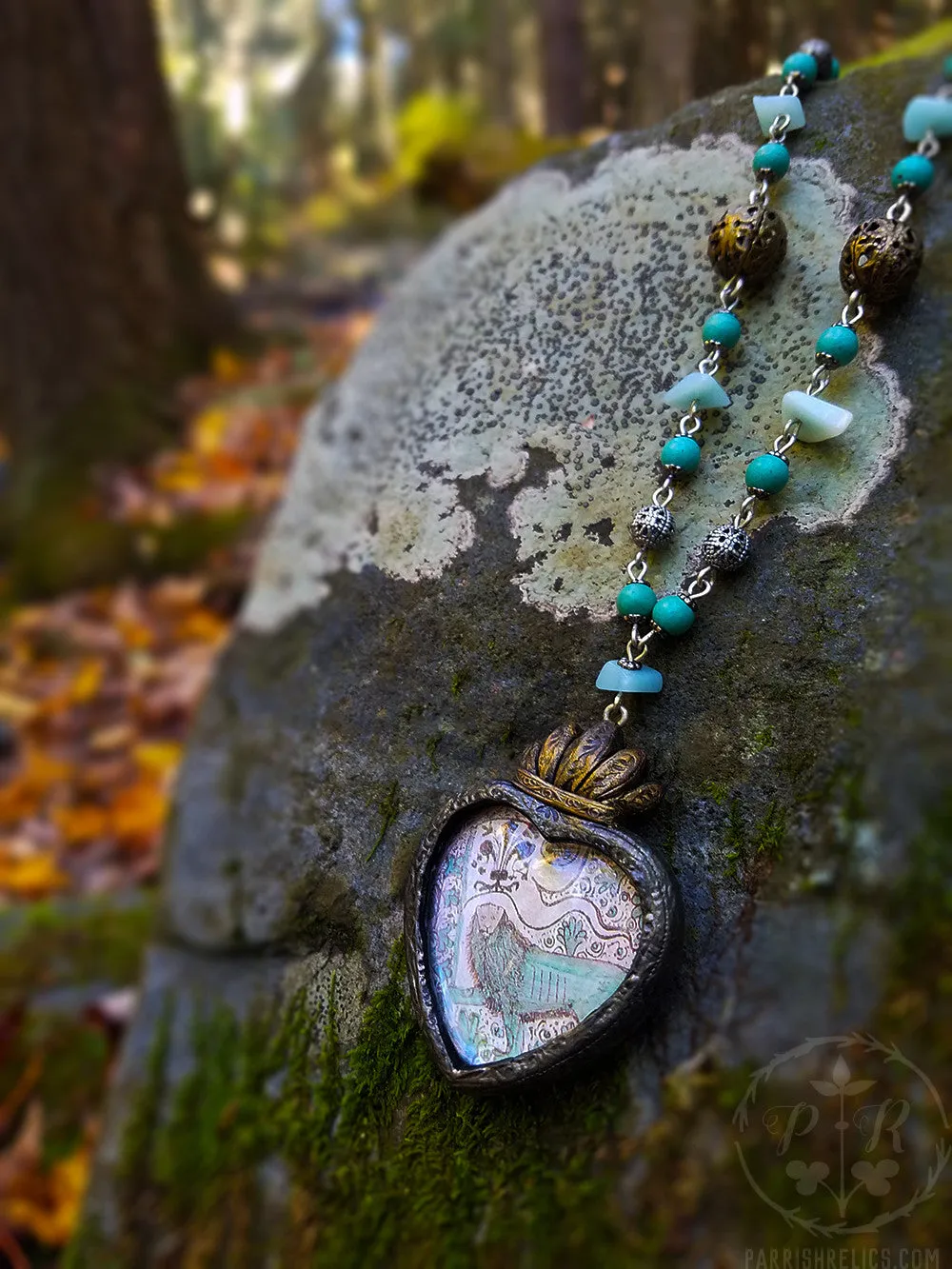 Florentine Lion ~ Sacred Heart Pictorial Amulet