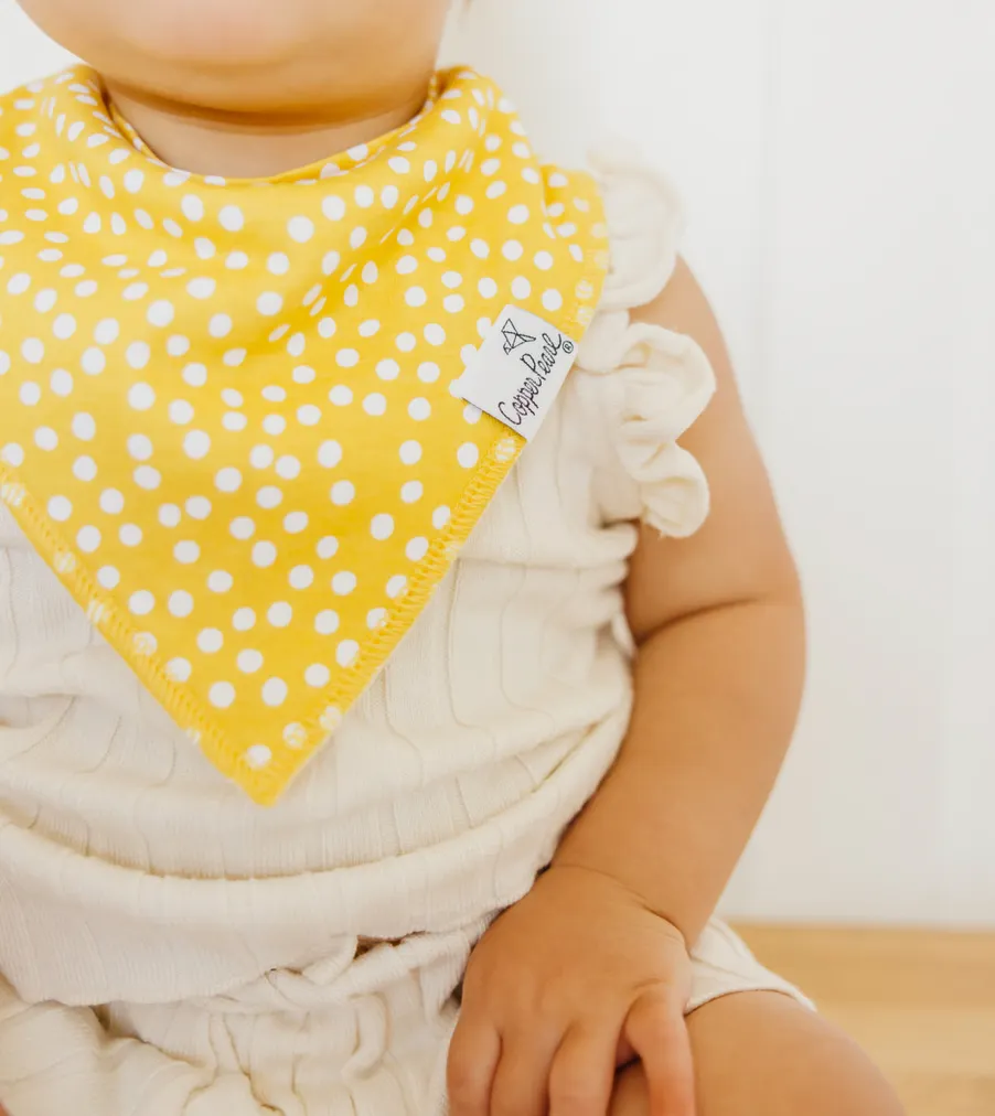 Lemon Bandana Bib Set