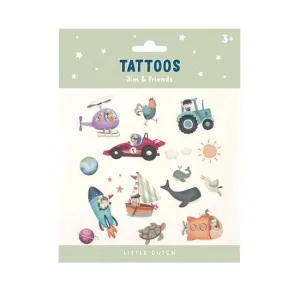 Little Dutch Temporary Tattoos – Jim & Friends