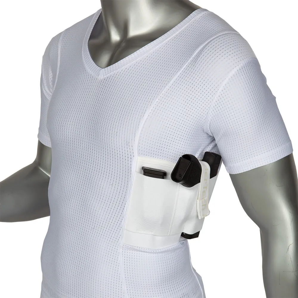 Mens Gen 1 Coolux V-Neck T-Shirt for Concealed Carry - Advanced Comfort Design