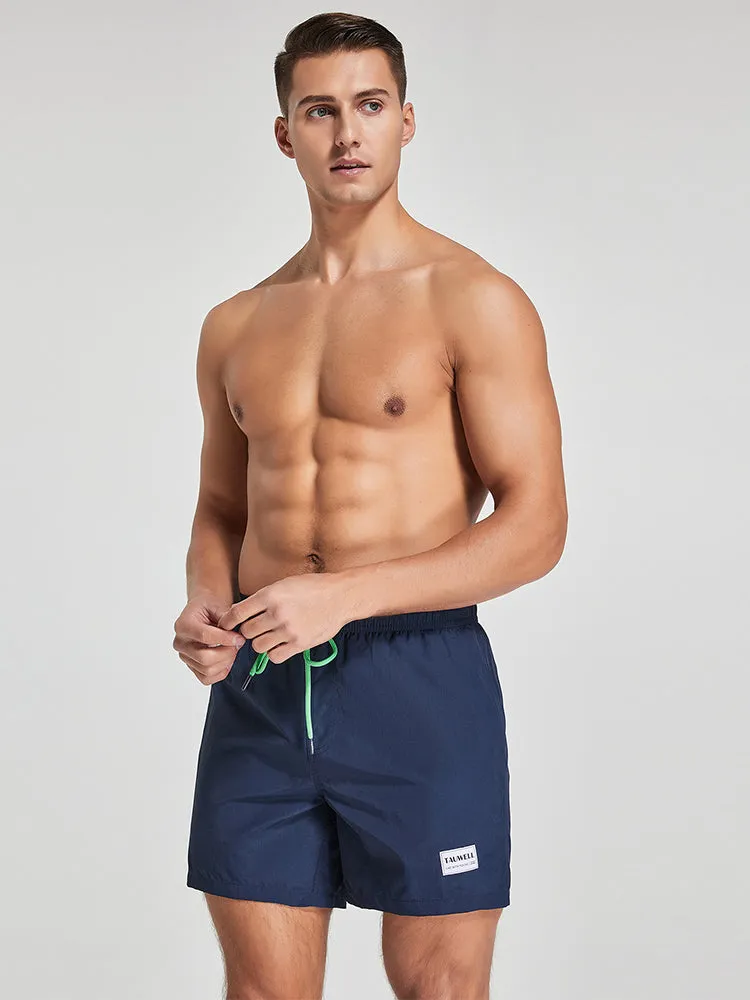 Men's Solid Breathable Beach Shorts Boxer