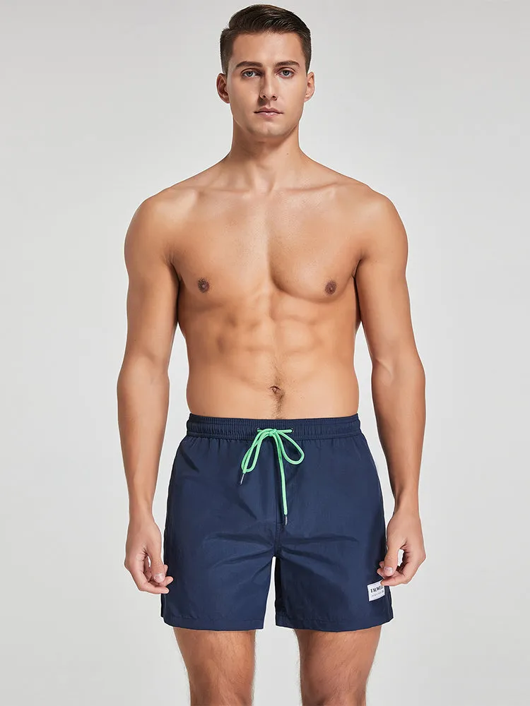 Men's Solid Breathable Beach Shorts Boxer