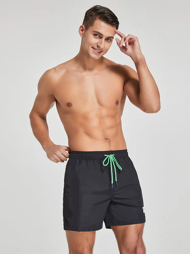 Men's Solid Breathable Beach Shorts Boxer