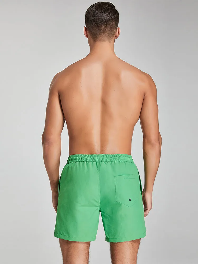 Men's Solid Breathable Beach Shorts Boxer