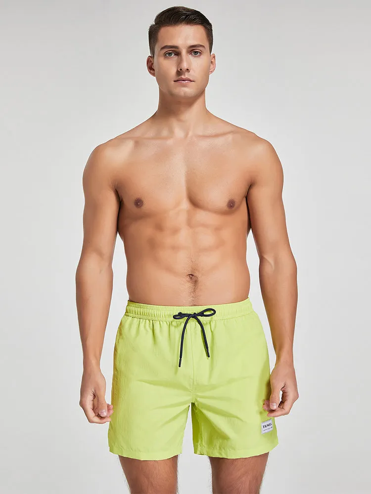 Men's Solid Breathable Beach Shorts Boxer
