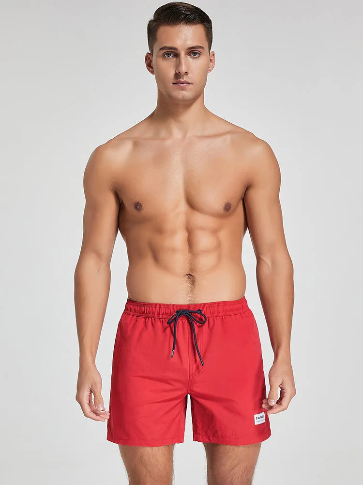 Men's Solid Breathable Beach Shorts Boxer