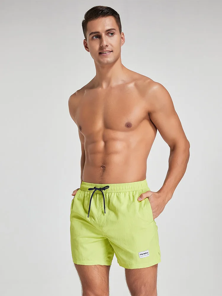 Men's Solid Breathable Beach Shorts Boxer