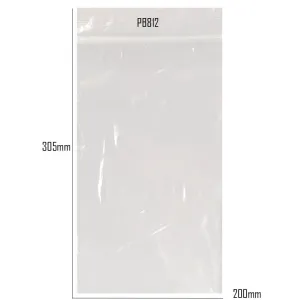 Resealable Bags -  200x305 - Pack of 100