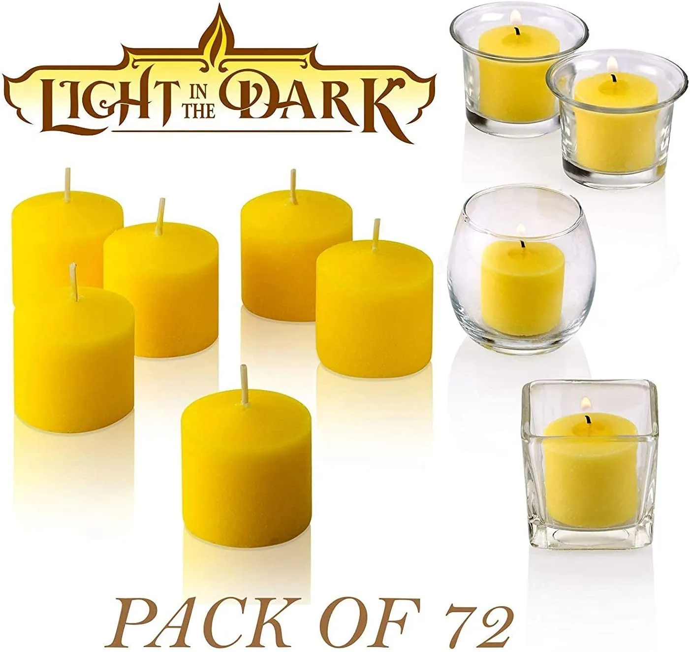 Set of 72 Votive Citronella Candles - Summer Scented Candles