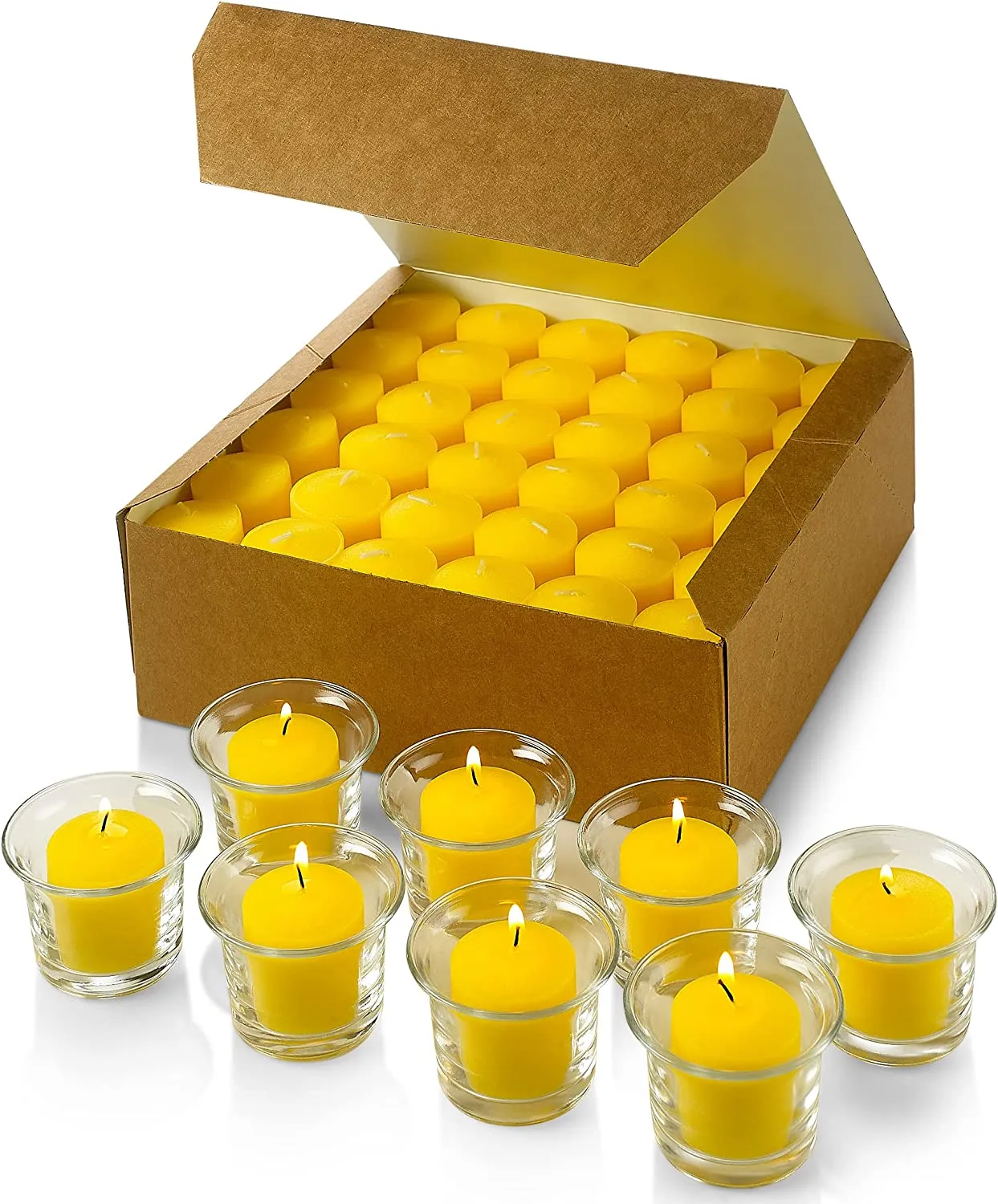 Set of 72 Votive Citronella Candles - Summer Scented Candles