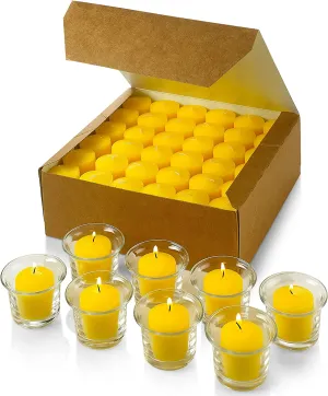 Set of 72 Votive Citronella Candles - Summer Scented Candles