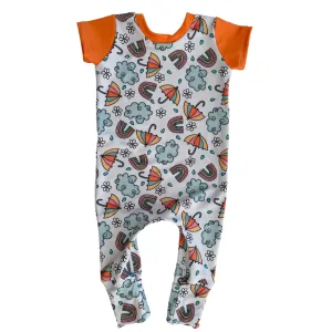 Spring Showers Zip Romper