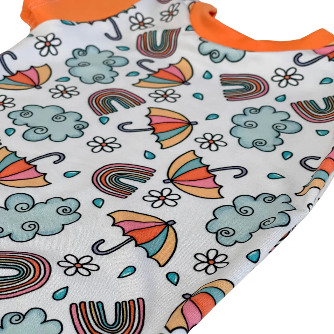 Spring Showers Zip Romper