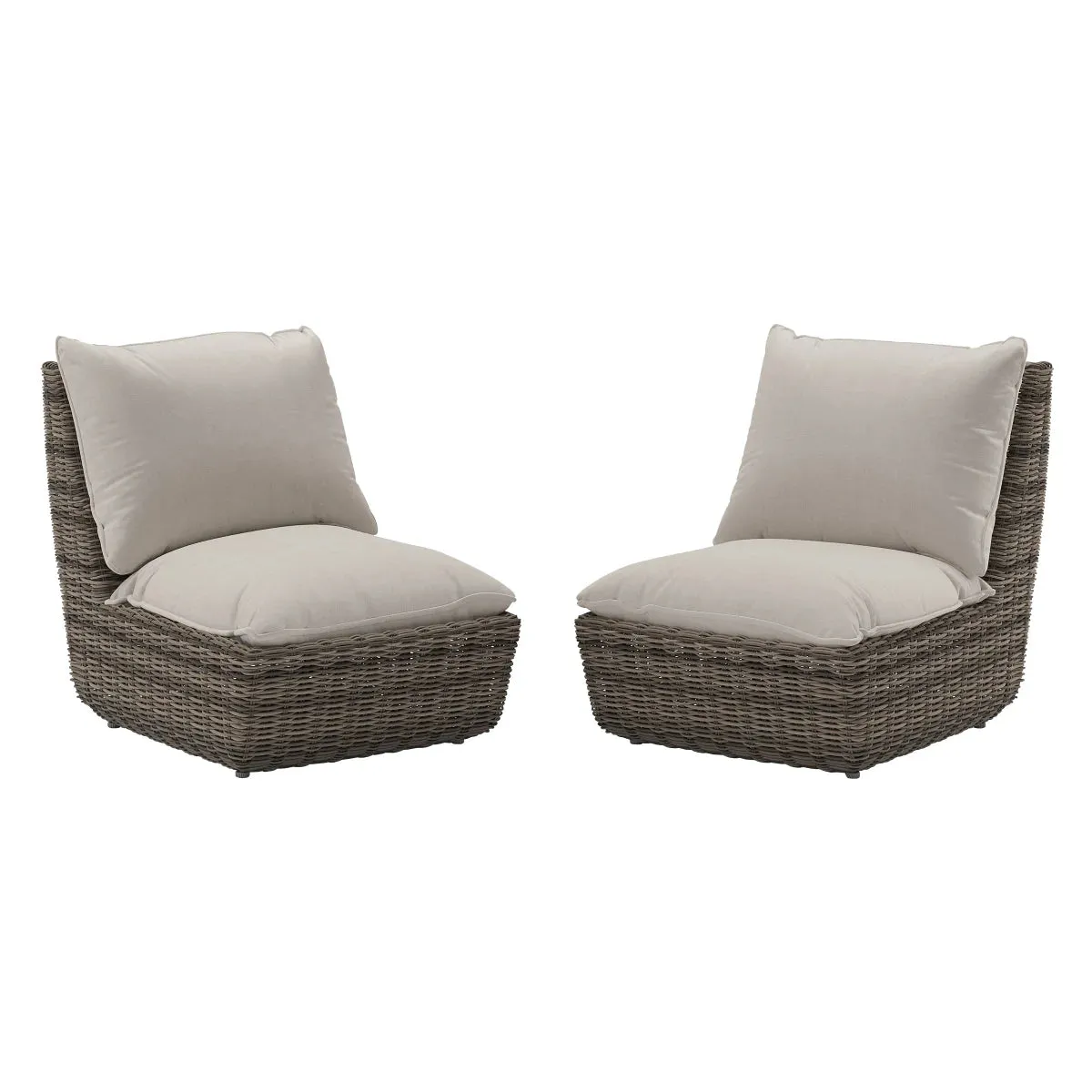 SunVilla Swann Modular Outdoor Patio Chair, 2-pack
